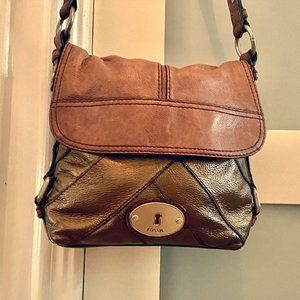 Fossil Leather Cross Body Bag